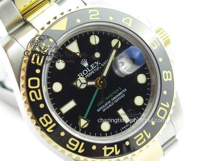 MiroTime 0217 GMT-Master II 116713LN SS YG Bp-Maker Black Dial Ceramic Bezel On SS YG Bracelet A Refined 3772